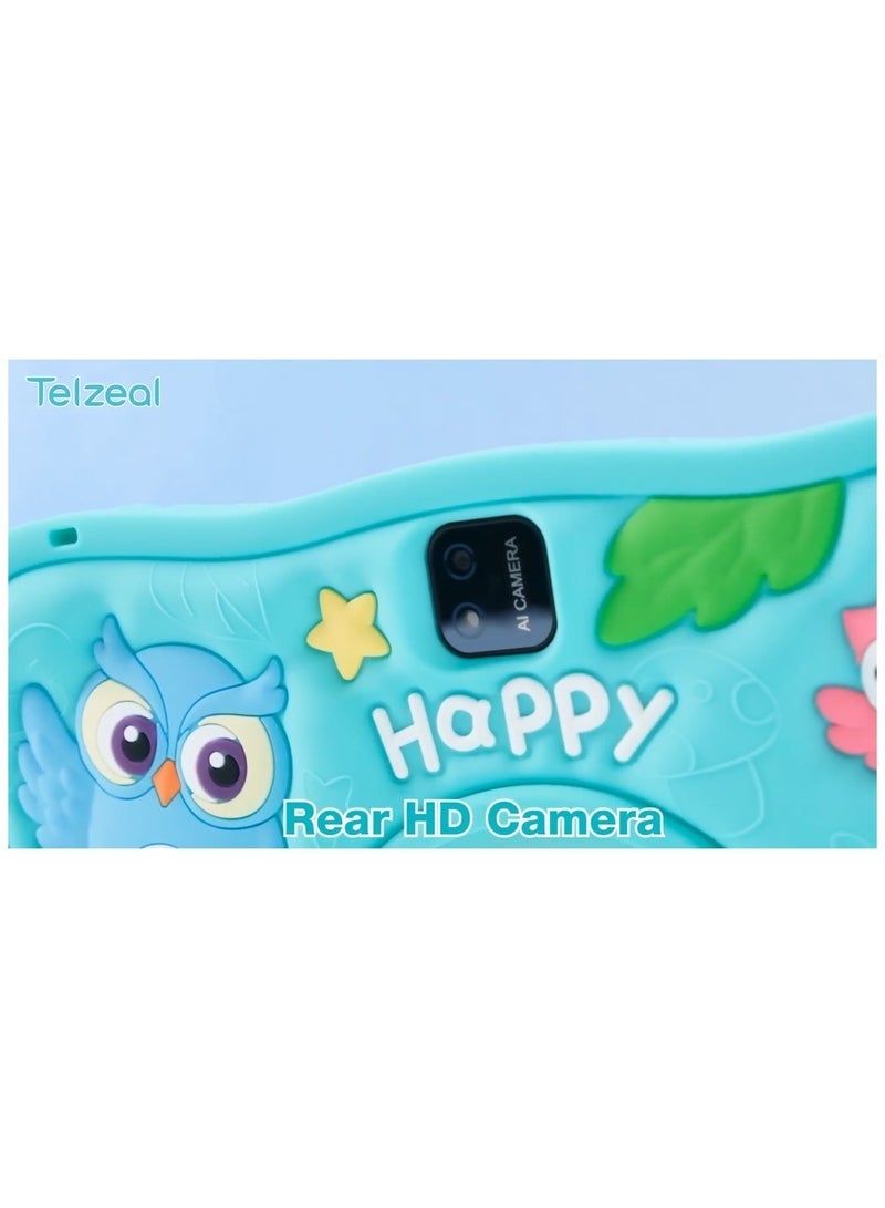 Telzeal P103 Kids Tablet 10.1-Inch Android 13 with Dual SIM, 8GB RAM + 512GB Storage, 10000mAh Battery, Parental Control, Eye Protection Display, Educational & Entertainment Apps Preloaded | Blue - Image 4