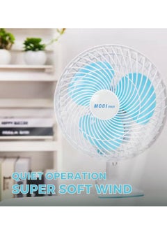 MODI 180° Mini Clip Fan MODI - 6 Inch Portable Desktop Electric Fan with Sturdy Clip and Quiet Operation  - Image 4