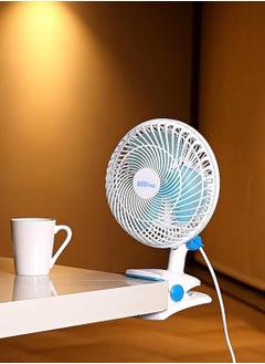 MODI 180° Mini Clip Fan MODI - 6 Inch Portable Desktop Electric Fan with Sturdy Clip and Quiet Operation  - Image 2