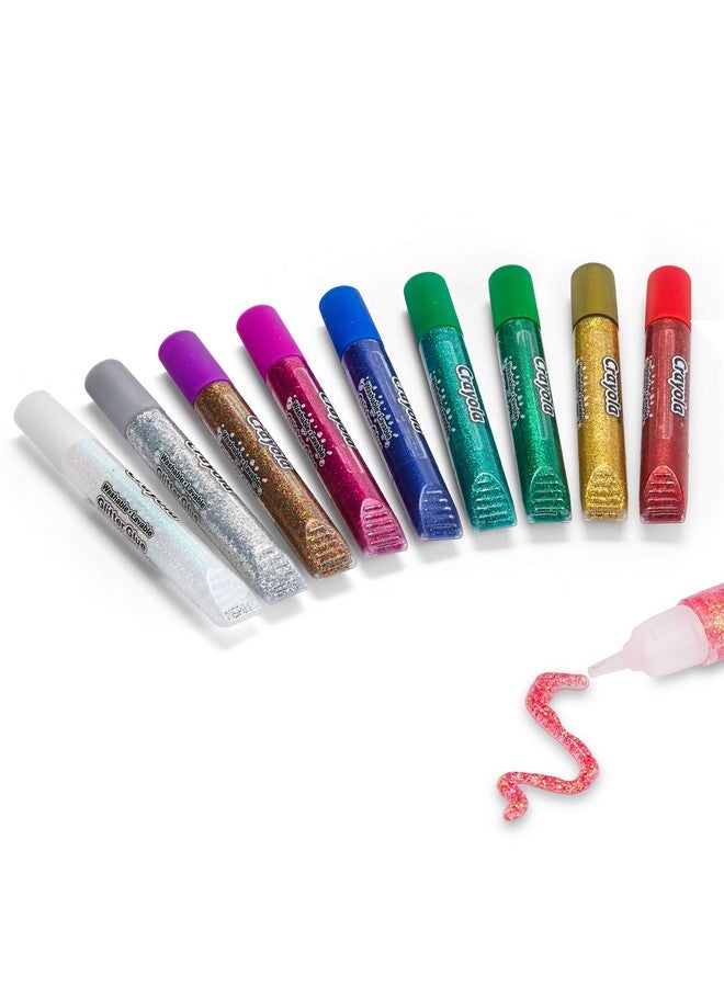 Crayola أقلام غراء لامع قابلة للغسل من كرايولا، 9 قطع، قد تختلف الألوان - Image 4
