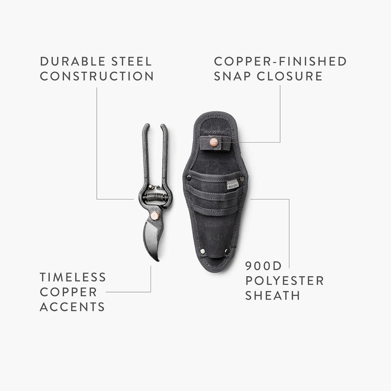 Barebones Steel Metal Pruner with Canvas Sheath - Image 5