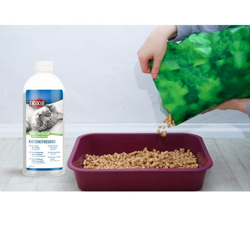 Trixie Simple'n'Clean Cat Litter Deodorizer, Fragrance-Free Odor Neutralizer, Prolongs Litter Life, Ideal for Multi-Cat Homes - 750g - Image 5