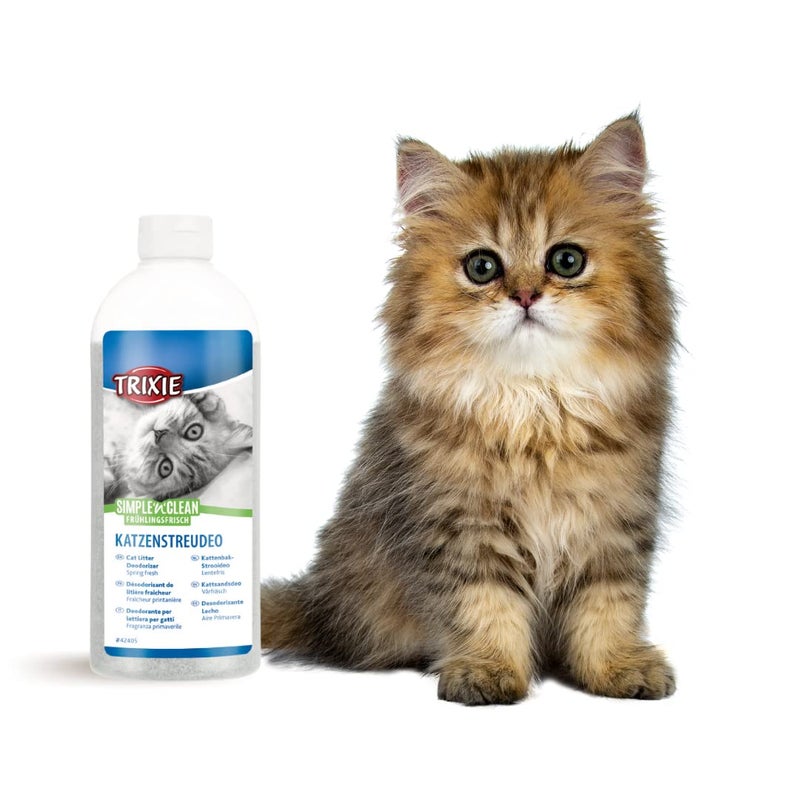Trixie Simple'n'Clean Cat Litter Deodorizer, Fragrance-Free Odor Neutralizer, Prolongs Litter Life, Ideal for Multi-Cat Homes - 750g - Image 3