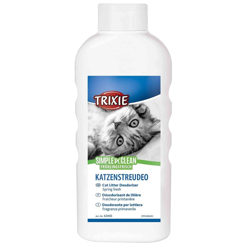 Trixie Simple'n'Clean Cat Litter Deodorizer, Fragrance-Free Odor Neutralizer, Prolongs Litter Life, Ideal for Multi-Cat Homes - 750g - Image 1