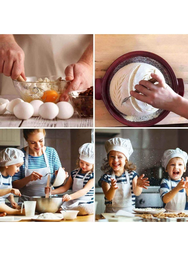 Bread Scraper, Stainless Steel Cutter Set, Bread Bakers Cutter, Slashing Tool Dough, with Double Edged Blades, Easy to Use, Smooth Cuts, for DIY Cake, Mousse, Donuts, Fondant - Image 3