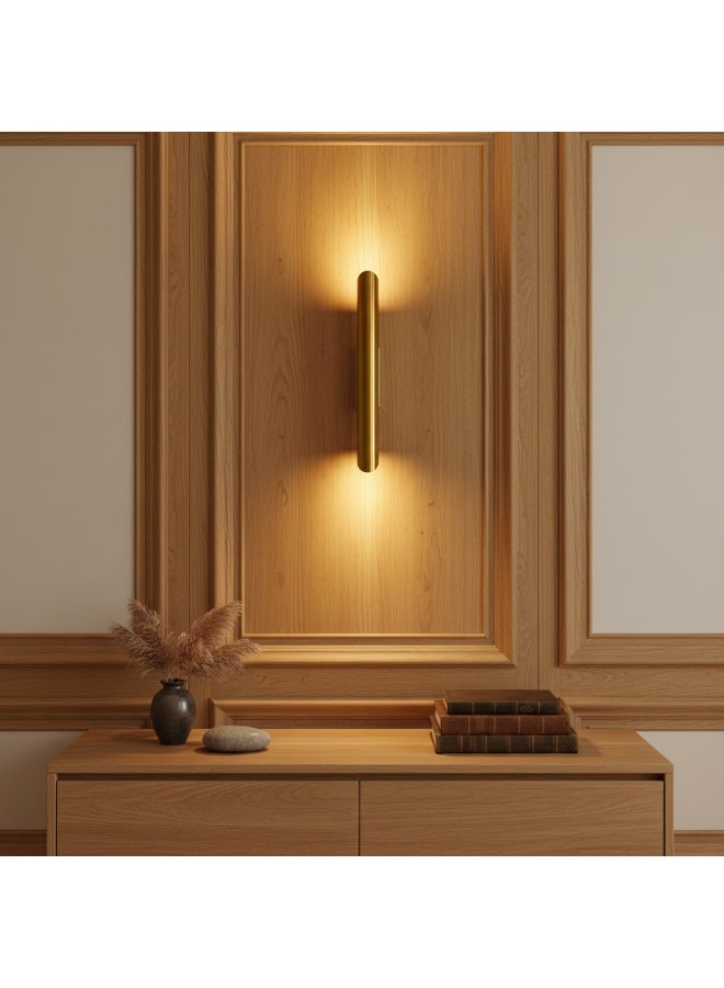نجفة شوب ابليك حائط مودرن لون ذهبي بإضاءة دافئة ، تصميم أنيق للديكور العصري لمبه G9 - Image 1