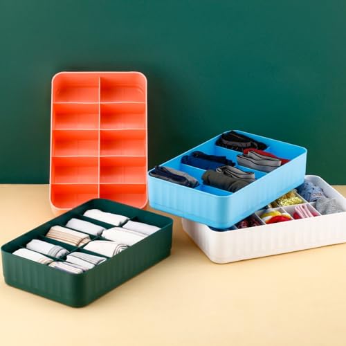 TASMAX Multipurpose socks storage organizer trays for storage organizer socks organiser for wardrobe cosmetic organizer tray Drawer Organizer Underwear Innerwear Socks Undergarments Storage pack2 - Image 5