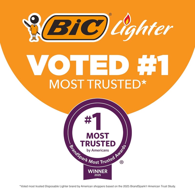 Bic ولاعة جيب ماكسي من سلسلة جماجم - إصدار خاص، رائعة لإشعال الشموع، مجموعة من 8 ولاعات - Image 2