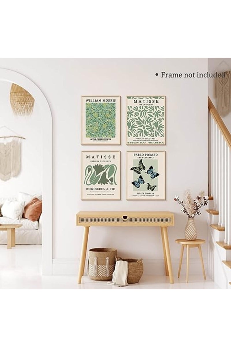 ARPEOTCY Matisse Wall Art Prints, Blue Retro Art Posters, Abstract Master Prints for Bedroom Wall Decor Aesthetic, Set of 6, 8x10in, Unframed - Image 2