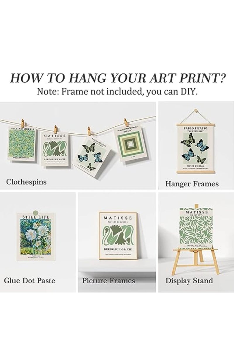ARPEOTCY Matisse Wall Art Prints, Blue Retro Art Posters, Abstract Master Prints for Bedroom Wall Decor Aesthetic, Set of 6, 8x10in, Unframed - Image 5