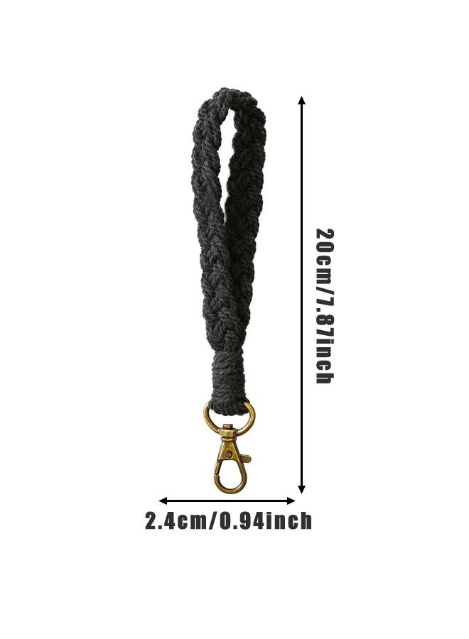 Phone Lanyard, Universal Cell Phone Wrist Strap with Phone Tether Tabs, Black & White - Image 2