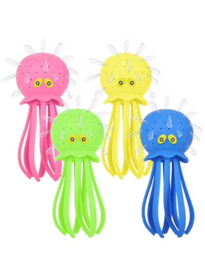 fantasize Octopus Bath Toy, Octopus Water Pool Toys for Toddlers, Water Table Toys, Water Bombs Splash Balls for Kids, Summer Bath Swimming Toys, Pool Toys for Kids Ages 3-8 (4PCS) - Image 1