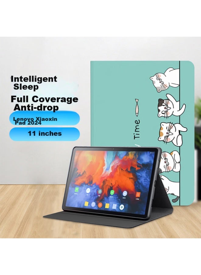 Sehan Shihan, Suitable For Lenovo Xiaoxin Pad Tablet Case, 11-inch Protective Cover, Tablet Computer Case, Shockproof, Full Protection, Anti-scratch, Cartoon Painted, Cute And Fresh - Image 1