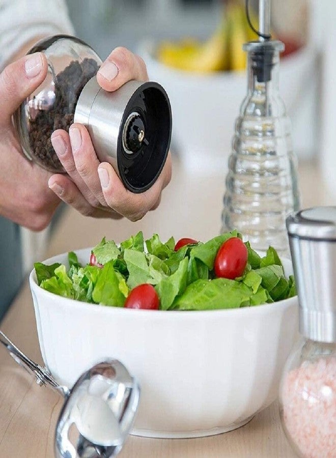 TASKHOUSE Salt and Pepper Grinder Stainless Steel with Adjustable Refillable Spice Shaker (Small) - Image 2