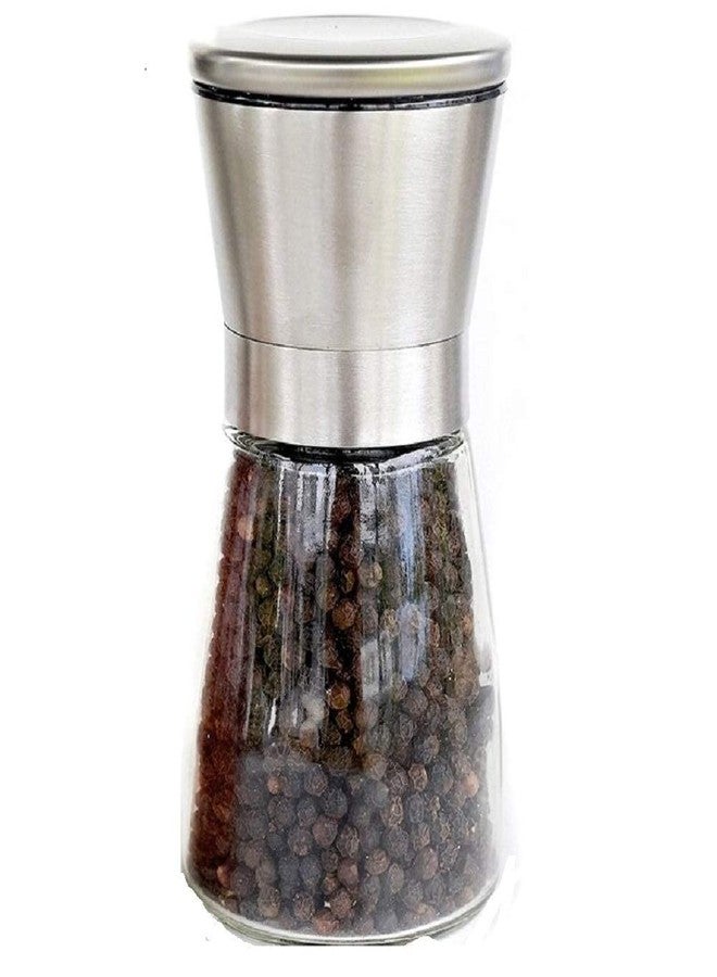 TASKHOUSE Salt and Pepper Grinder Stainless Steel with Adjustable Refillable Spice Shaker (Small) - Image 1