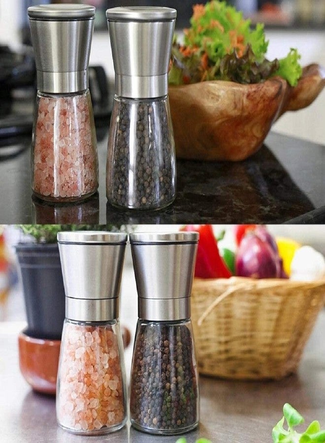 TASKHOUSE Salt and Pepper Grinder Stainless Steel with Adjustable Refillable Spice Shaker (Small) - Image 5