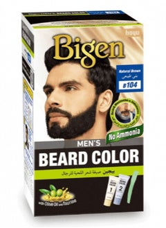 Bigen Men's beard dye B104  Natural brown 