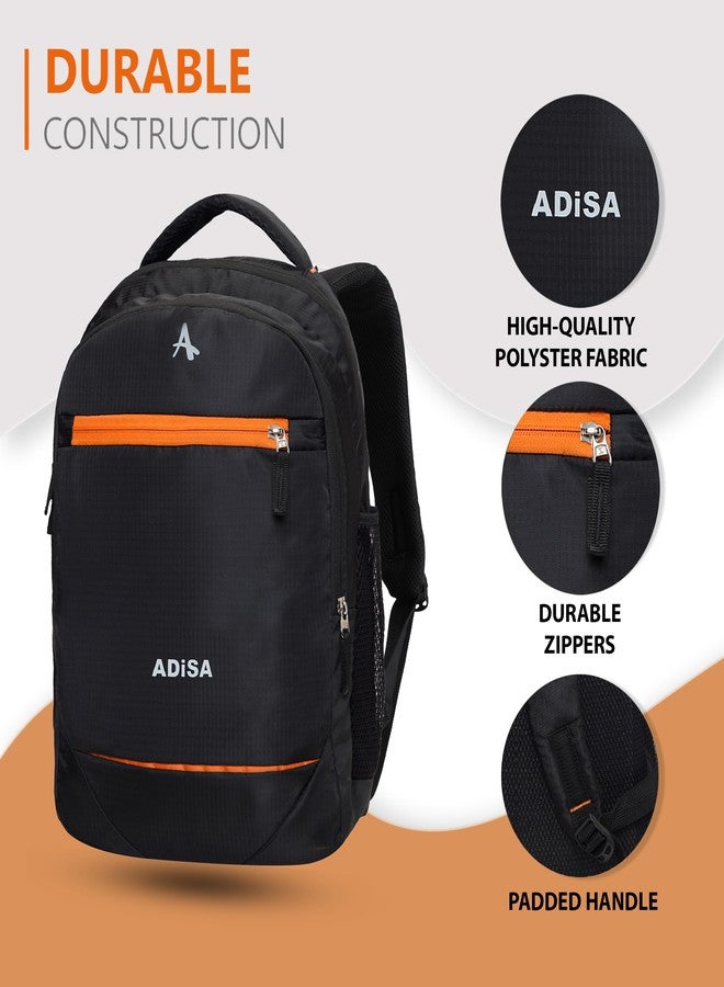 ADISA Casual Backpack School College Bag Pack (BP060-BLA) Black - Image 4