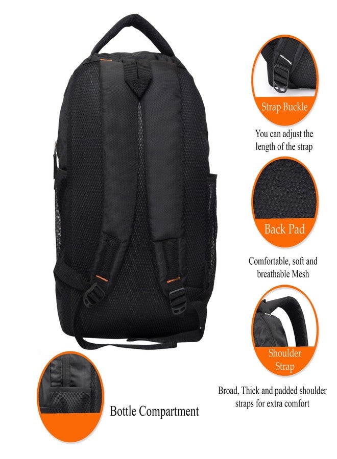 ADISA Casual Backpack School College Bag Pack (BP060-BLA) Black - Image 5