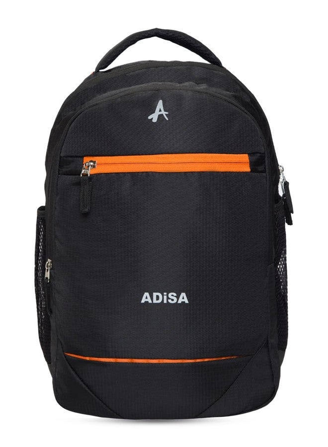 ADISA Casual Backpack School College Bag Pack (BP060-BLA) Black - Image 1