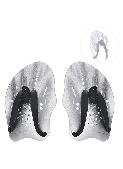 Swim Training Paddles Hand, Swim Paddles Hand with Adjustable Straps, Swimming Hand Paddles for Women, Men and Children, Professional Swimming Accessories (1 Pair)