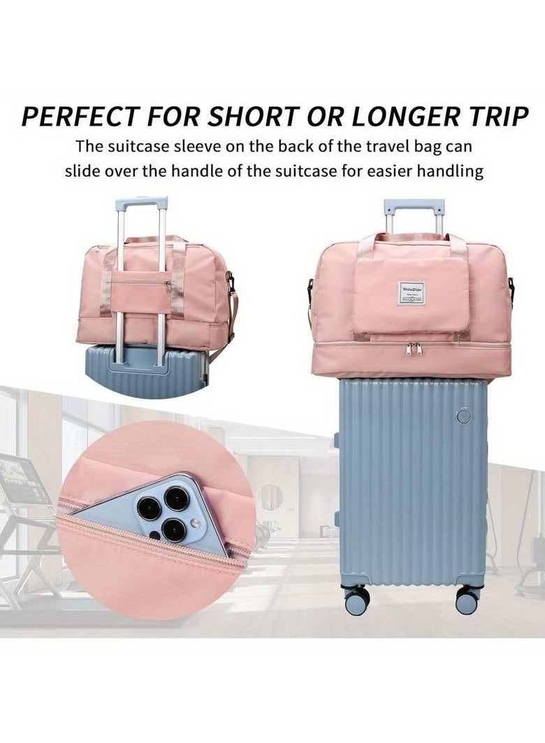 Foldable Travel Bag Hand Carry Luggage Bag Large Waterproof Duffle Bag