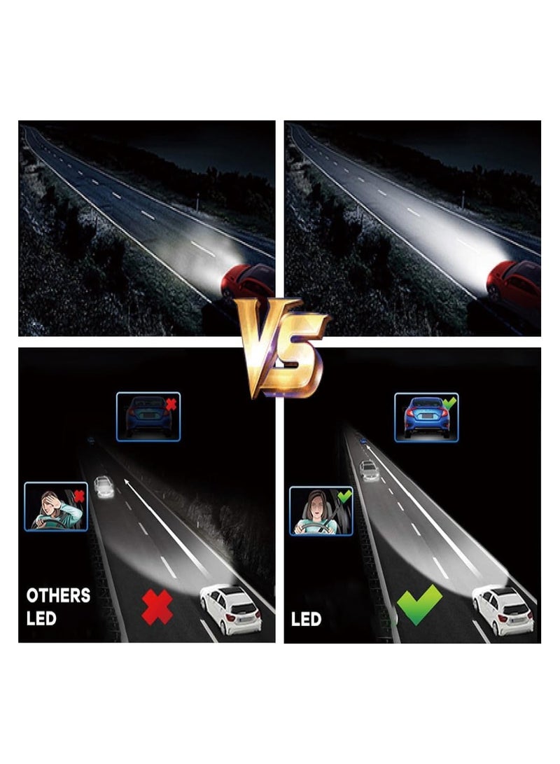 توبيز مجموعة مصابيح أمامية LED جديدة تمامًا من طراز LX 45-H1 بدرجة حرارة لون 6500 كلفن وقوة 90 وات وقوة 9000 لومن، مثالية للرحلات الطويلة - Image 5