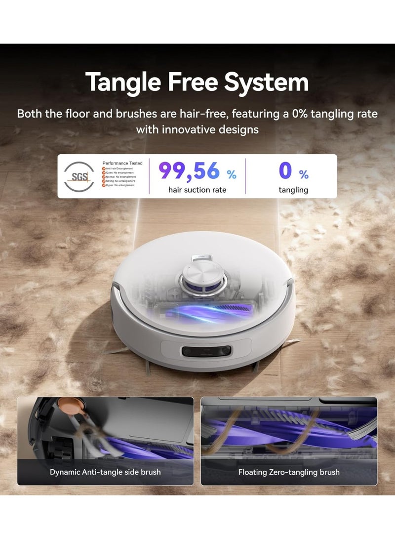NARWAL مكنسة روبوت فريو Z10 ألترا مع وظيفة المسح، قوة شفط 18,000 با، توسيع ممسحة ديناميكي، نظام خالي من التشابك، تنظيف ذكي رطب/جاف، محطة قاعدة شاملة، فضي - Image 2