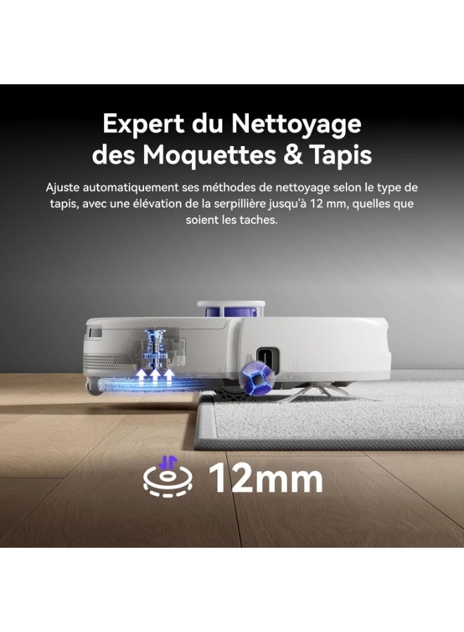 NARWAL مكنسة روبوت فريو Z10 ألترا مع وظيفة المسح، قوة شفط 18,000 با، توسيع ممسحة ديناميكي، نظام خالي من التشابك، تنظيف ذكي رطب/جاف، محطة قاعدة شاملة، فضي - Image 5