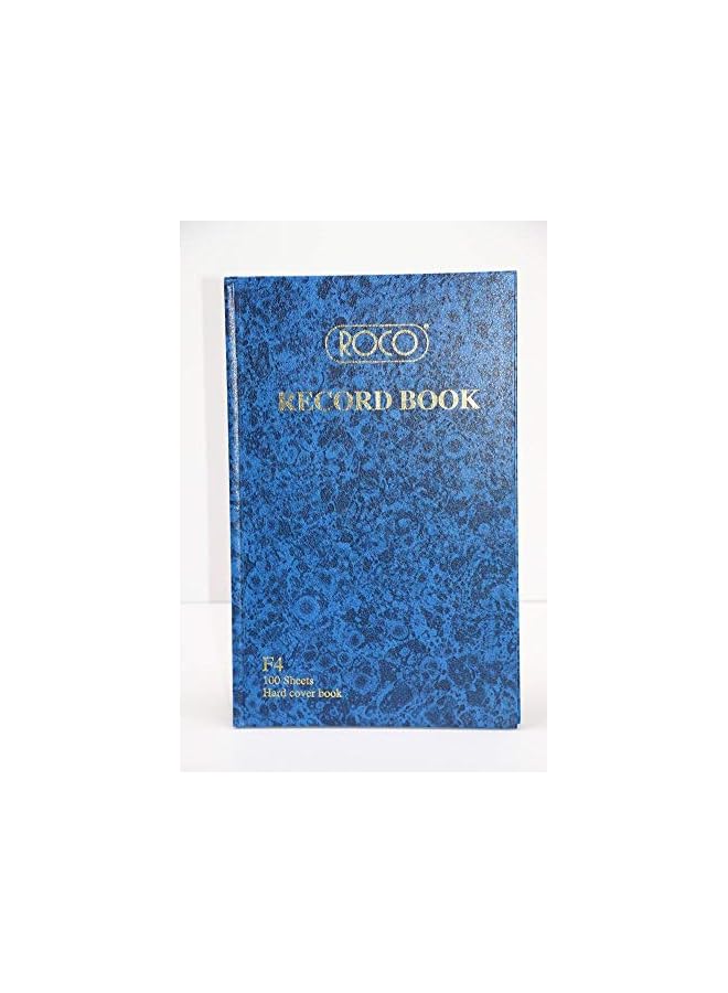 ROCO Record Book F4 Size 200 Pages 100 Sheets 21.00 Cm 8.26 In X 32.60 Cm 12.83 In