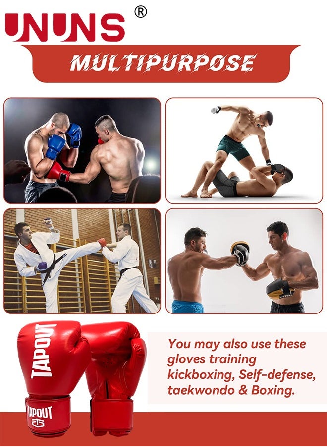 UNUNS - Boxing Gloves,14oz Boxing Fight Gloves,All-Purpose Training Punching Bag Gloves,Pro-Tested Kickboxing Gloves For Men Women,Boxing Kickboxing Mixed Martial Arts Muay Thai MMA Heavy Bag Training Gloves - Image 1