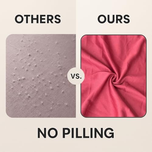 FABANE Sofa Seat Covers – Stretchable Sofa Cover for Wooden Sofa Set | Seat & Back Slipcovers Pack of 10 (Solid Maroon) - Image 5