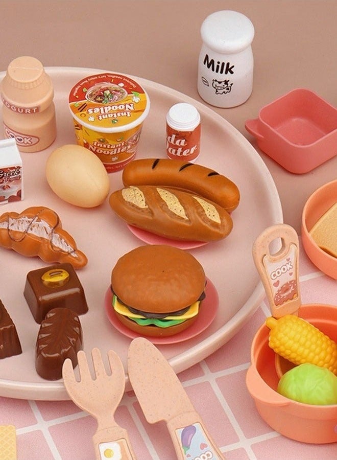 20PCS Kids Kitchen Playset Play Kitchen Toys with Play Sink,Including Pots, Pans, Spoon Fruit Vegetable Cookware Set,Kitchen Accessories Set Toy Kitchen Pretend Play Toy Set for 3+ Year Old Boys Girls - Image 3