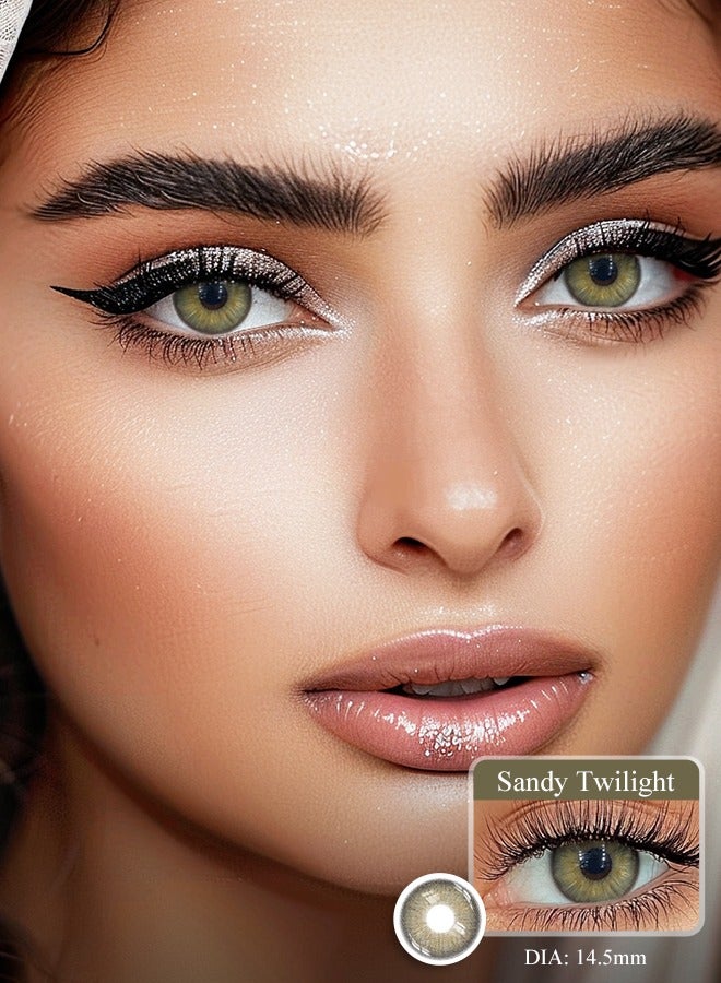 سيدة جديدة عدسات لاصقة ملونة بنية من فريش ليدي للاستخدام السنوي - Image 1