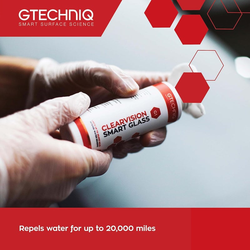 Gtechniq G1 Smart Glass Water Repellent Spray, Rain Repellent Car Windscreen Cleaner Repels Water Off Glass up to 20,000 Miles, 100ml - Image 2