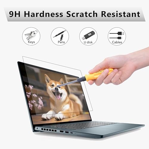 YongMai 14 inch Laptop Screen Protector Tempered Glass Compatible with HP/Dell/Acer/ASUS/Samsung/Lenovo/Toshiba Laptops, 14" 16:9 Aspect Ratio Screen Bubble Free Anti Scratch Ultra Clear Anti Fingerprint - Image 4
