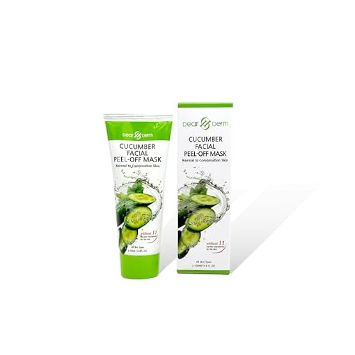 Dear & Derm قناع الوجه القابل للتقشير - قناع الوجه بالخيار من ديردرم 3.4 أونصة سائلة / 100 مل - Image 1