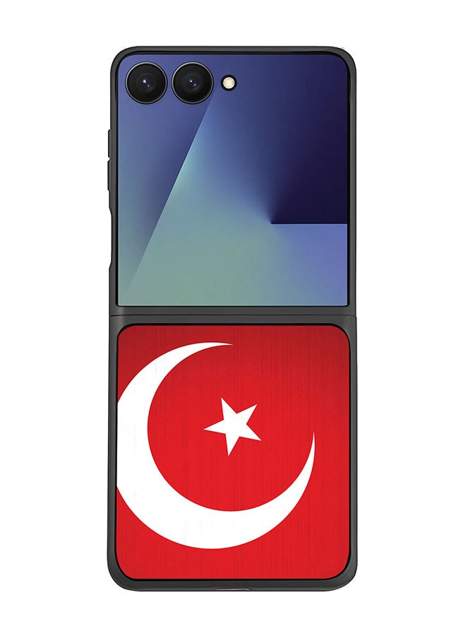 Stylizedd For Samsung Galaxy Z Flip7 Case,Slim fit Camera Protection, Shockproof Thin Phone cover  - Flag Of Turkey