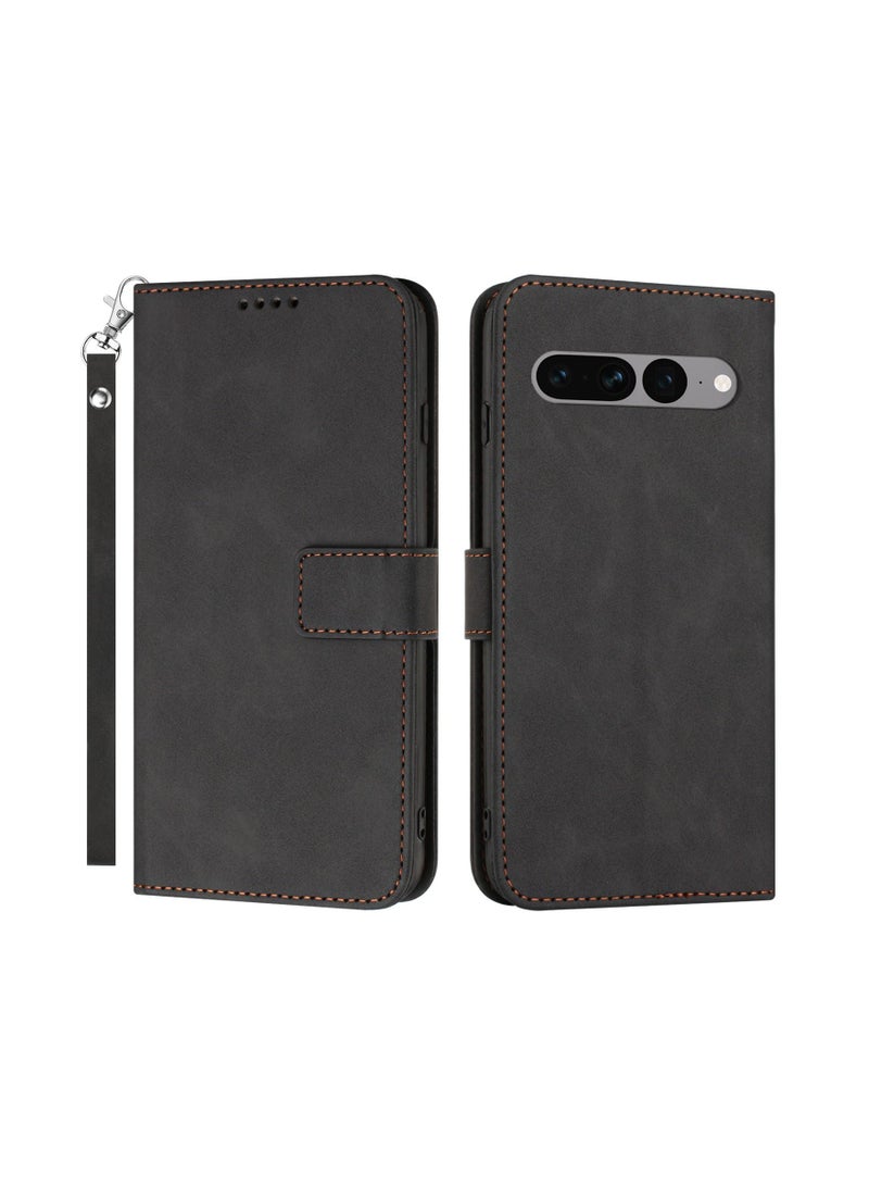 Suteni Flip Cover Card Slots Leather Phone Case for Google Pixel - Image 1