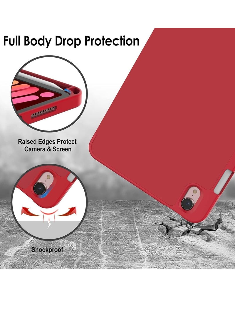 ELTRAZONE NEW Smart Case with Pencil Holder for iPad Mini 7 – Trifold Stand, Soft TPU Back, Auto Wake/Sleep, Dust Proof, Anti-Fingerprint, Heavy Duty Protection – Slim & Stylish Case for iPad Mini 7 - Image 4