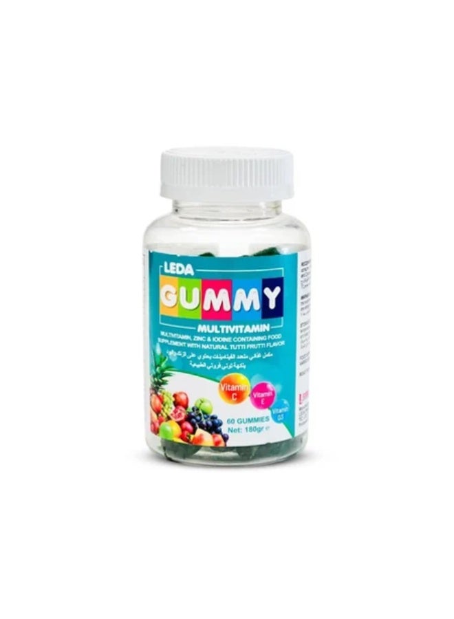 Lida Geme Multivitamin & Zinc for Overall Health, Immunity & Energy Support | 60 Chewables
