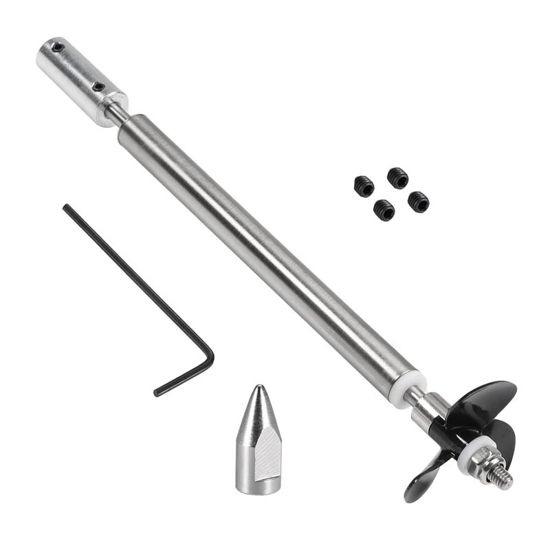 Fielect 4mm Drive Shaft w Propeller and Universal Joint for RC Boat  L150mm Shaft  L100mm Sleeve  D36mm Propeller  Fit for 3mm Motor Shaft - Image 1