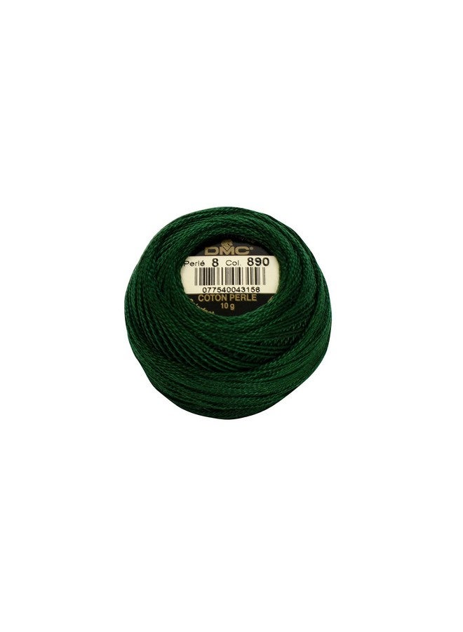DMC 116 8890 Pearl Cotton Thread Balls Ultra Dark Pistachio Green Size 8 - Image 1