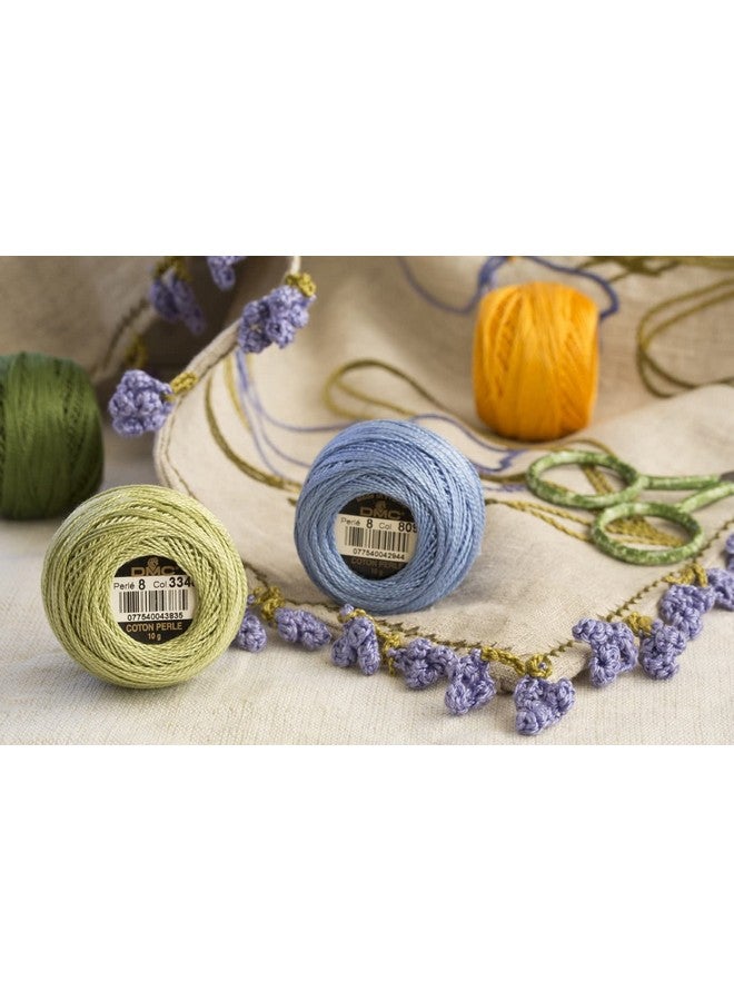 DMC 116 8890 Pearl Cotton Thread Balls Ultra Dark Pistachio Green Size 8 - Image 3