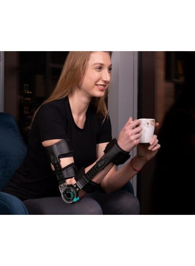 تاينور جبيرة الكوع المفصلية بعداد يمين – دعم وتثبيت عملي للكوع – تحكم قابل للتعديل لحركة سليمة - Image 3