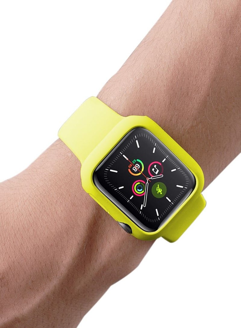 GULFLINK Silicone Watchbands 220mm Length with Protective Case Cover for Apple iWatch 7 45mm - Image 4