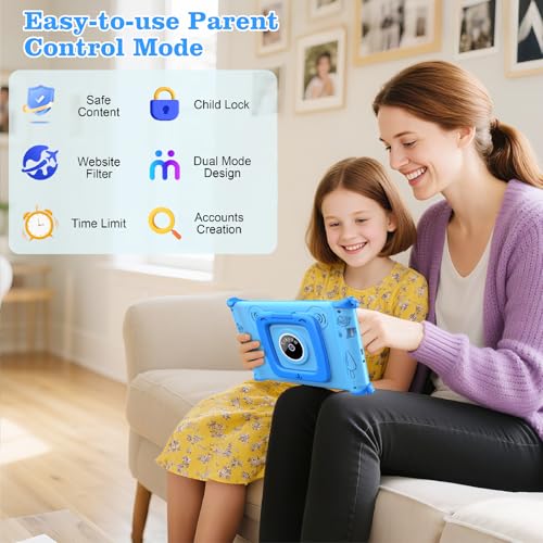 Trayoo Kids Tablet, 7IN Toddler Tablet for Kids with 32GB ROM, Shockproof Case, Education Apps Pre-Installed, Parental Control, WiFi, Netflix, YouTube - Image 4