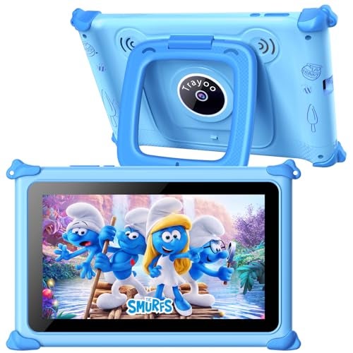 Trayoo Kids Tablet, 7IN Toddler Tablet for Kids with 32GB ROM, Shockproof Case, Education Apps Pre-Installed, Parental Control, WiFi, Netflix, YouTube - Image 1