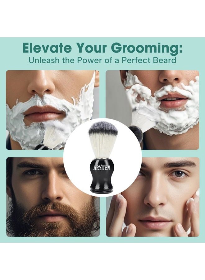 Aryiten Shaving Brush Set for Men&Women, Premium Shaving Kit for Men, Perfect for Wet Shave with Shaving Cream & Soap, Suitable for Razor, Trimmer, Clippers, Ideal Gift for Birthday and More - Image 5