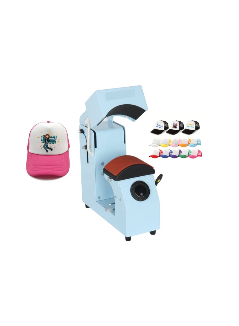 Kalon Professional Cap Heat Press Machine Sublimation Hat Printing Machine for  Caps, Baseball Hats & Logo Transfers  Cap Printing Machine  Light Blue - Image 2